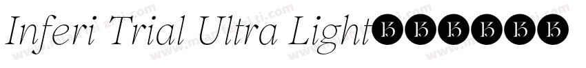 Inferi Trial Ultra Light字体转换